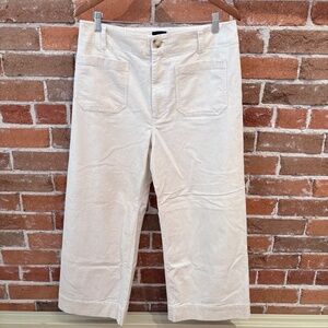 Maeve Collette Corduroy Wide Leg Pant Size 32 in Cream